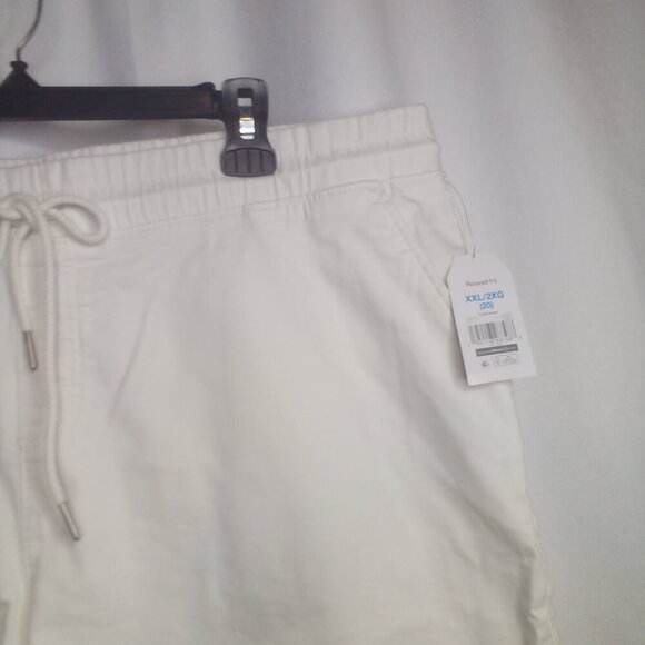 Time And Tru Shorts Women XXL 20 Relaxed Fit Cuff Hem White - Picture 6 of 15